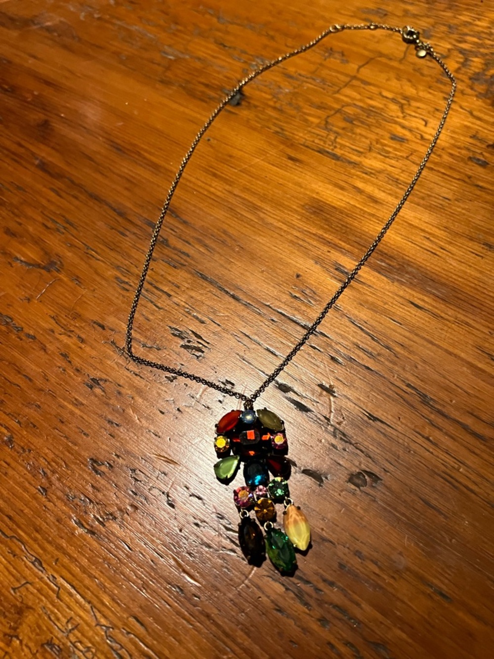 Multicolor Crystal Pendant Necklace - Women Jewelry